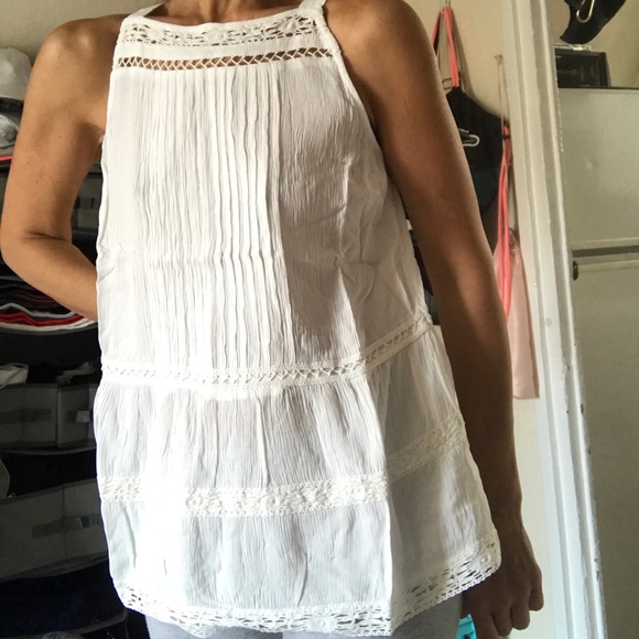 🌻Ivory White Crochet Detail Blouse🌻 - Picture 9 of 12